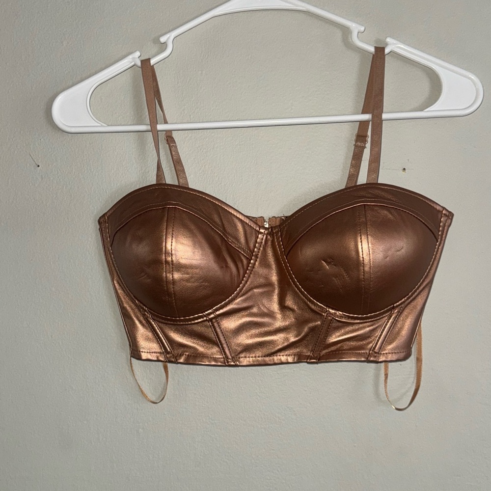 Say What? Shimmering Copper Bustier